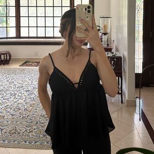 Black Babydoll top